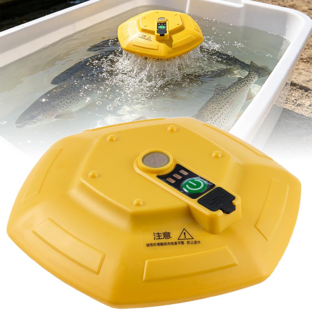 Aquarium Fish Escape - مضخة أكسجين لاسلكية قابلة لإعادة الشحن