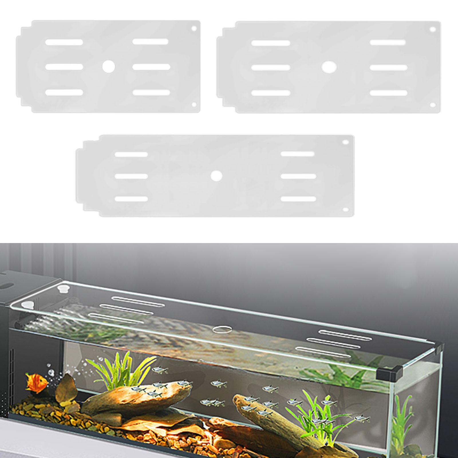 Aquarium Fish Jumping - غطاء خزان مع فتحات للتغذية، مضاد
