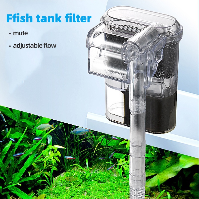 فلتر USB معلق صغير لأحواض السم - مراجعة Aquarium Fish Tank Cleaner وسعره