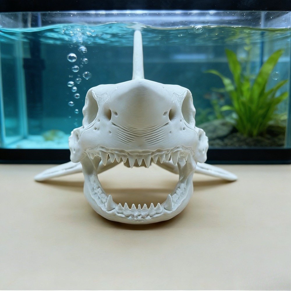 مجسمات ثلاثية الأبعاد لجمجمة س - مراجعة Aquarium Fish Shark وسعره