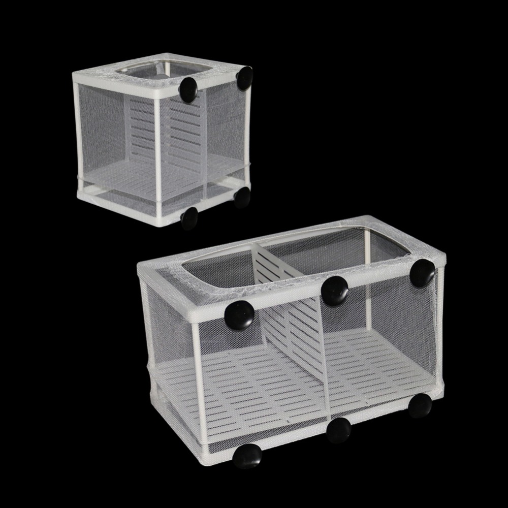 1 قطعة حاضنة تربية الأسماك صاف - مراجعة Aquarium Fish Trap وسعره