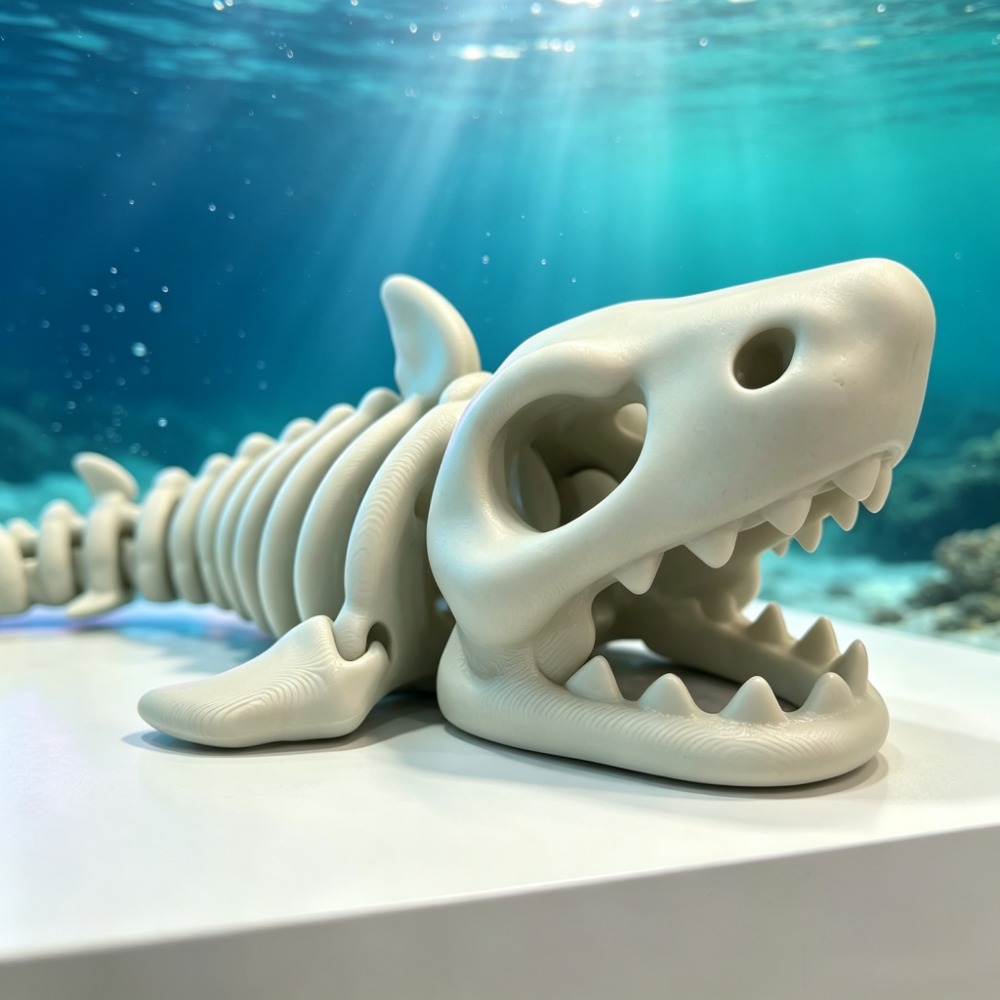 هيكل سمكة القرش للزينة في حوض  - مراجعة Aquarium Fish Shark وسعره
