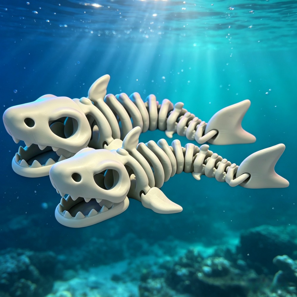 هيكل سمكة القرش للزينة في حوض  - مراجعة Aquarium Fish Shark وسعره
