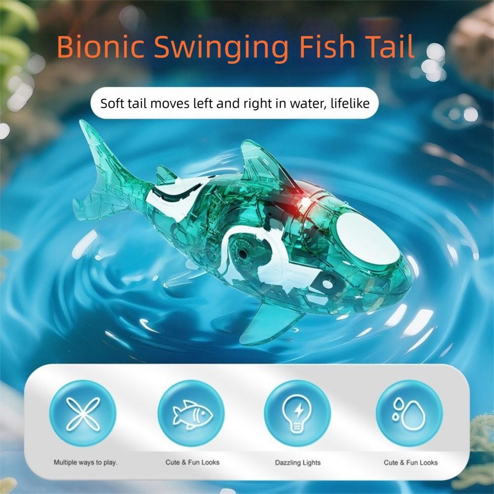 سمكة بلاستيكية كهربائية متحركة - مراجعة Aquarium Fish Shark وسعره