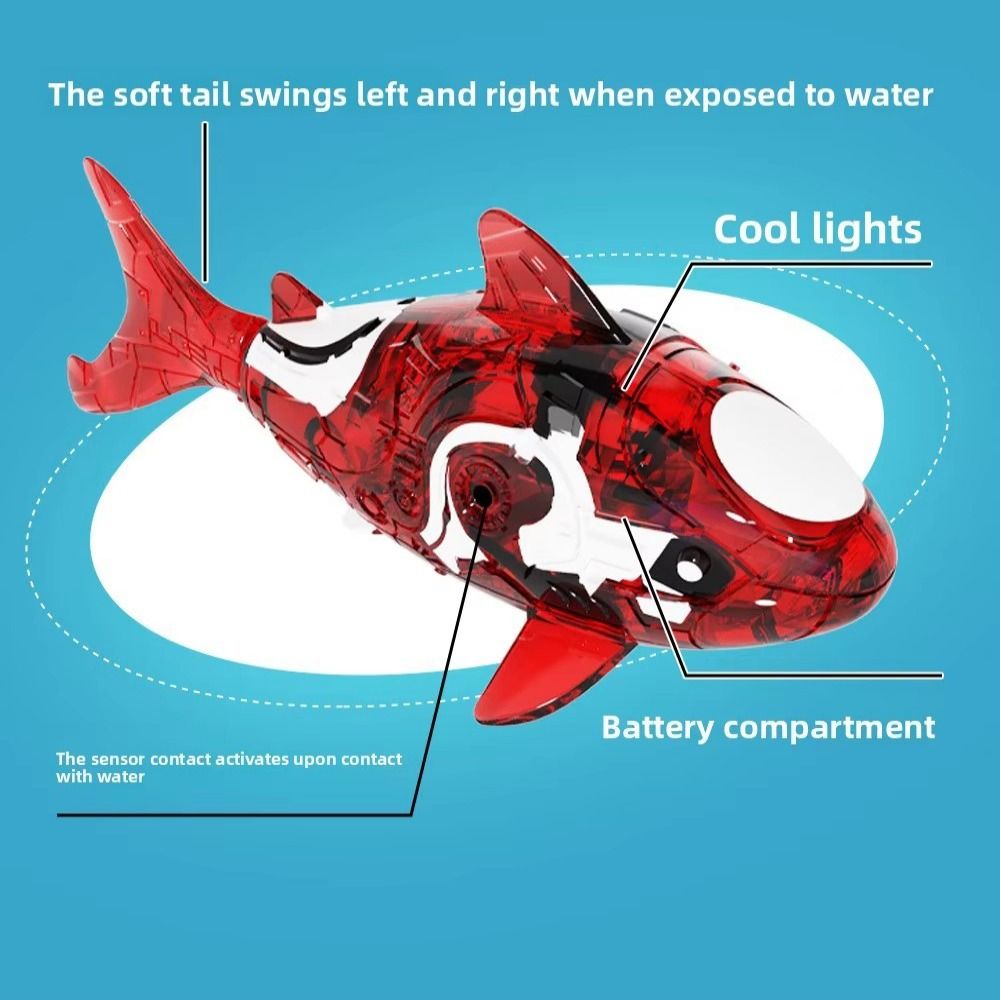 سمكة بلاستيكية كهربائية متحركة - مراجعة Aquarium Fish Shark وسعره