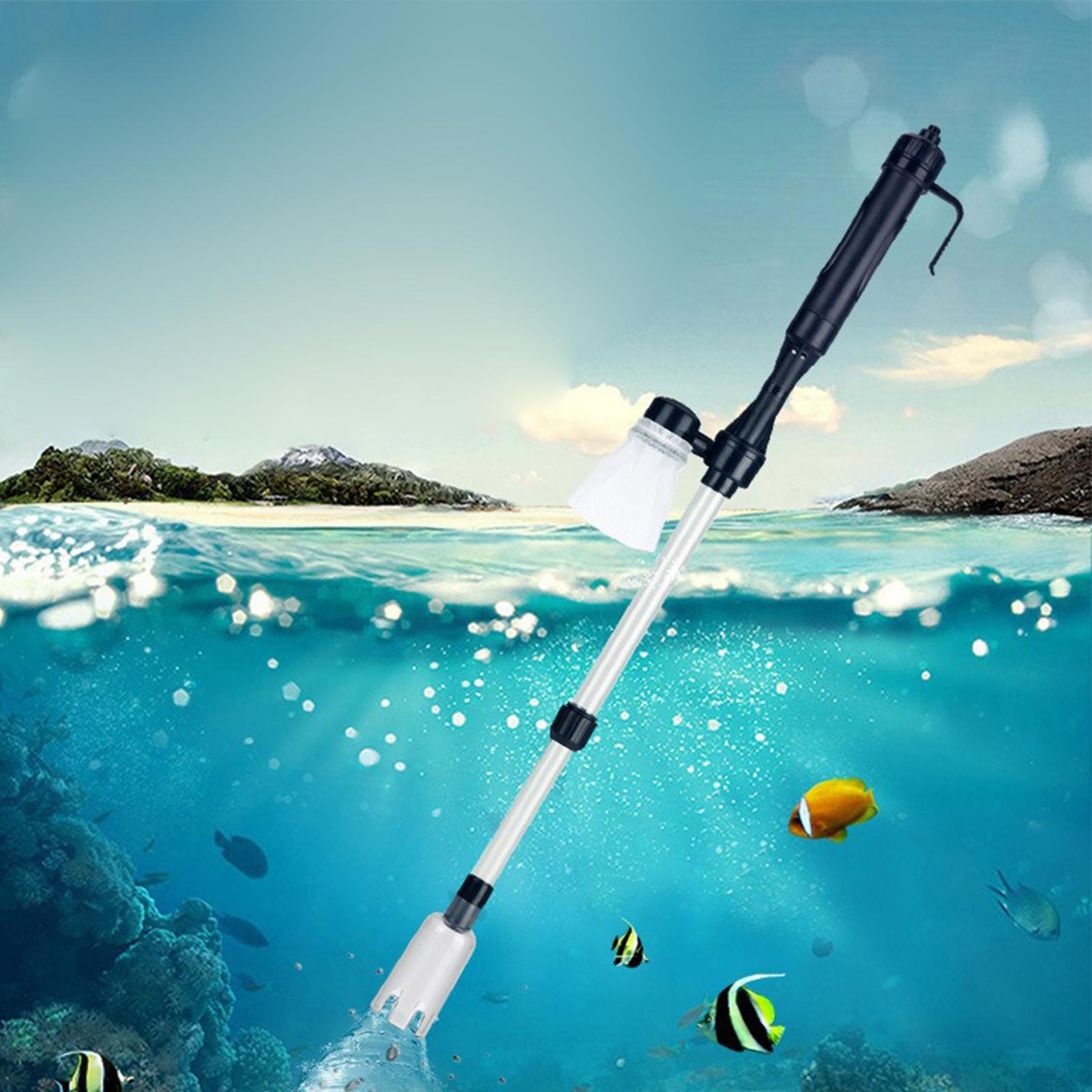 مكنسة كهربائية 3 في 1 لتنظيف ا - مراجعة Aquarium Fish Waste Collector وسعره