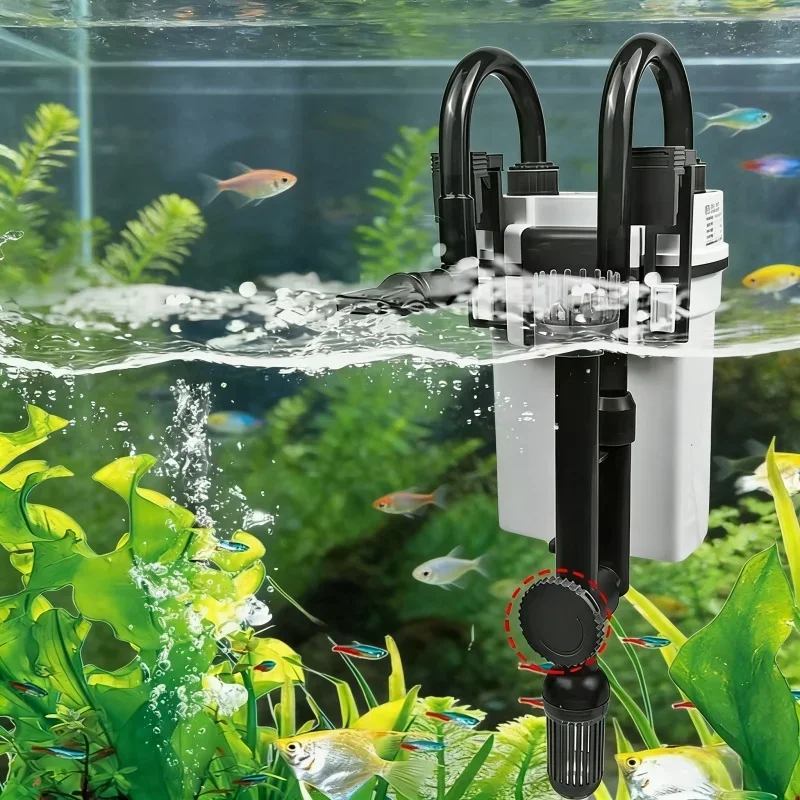 فلتر شلال حوض السمك المثبت على - مراجعة Aquarium Fish Waste Collector وسعره