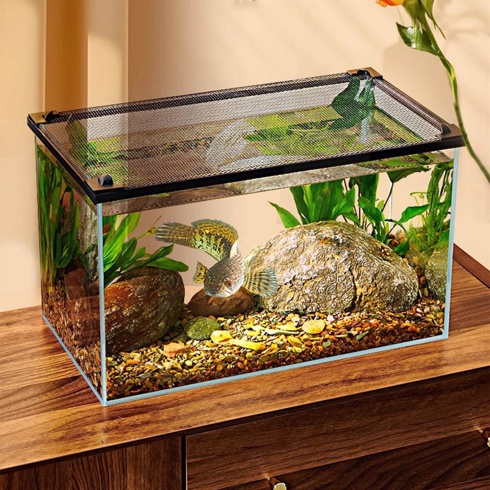 غطاء شبكي مغناطيسي متين مضاد ل - مراجعة Aquarium Fish Jumping وسعره