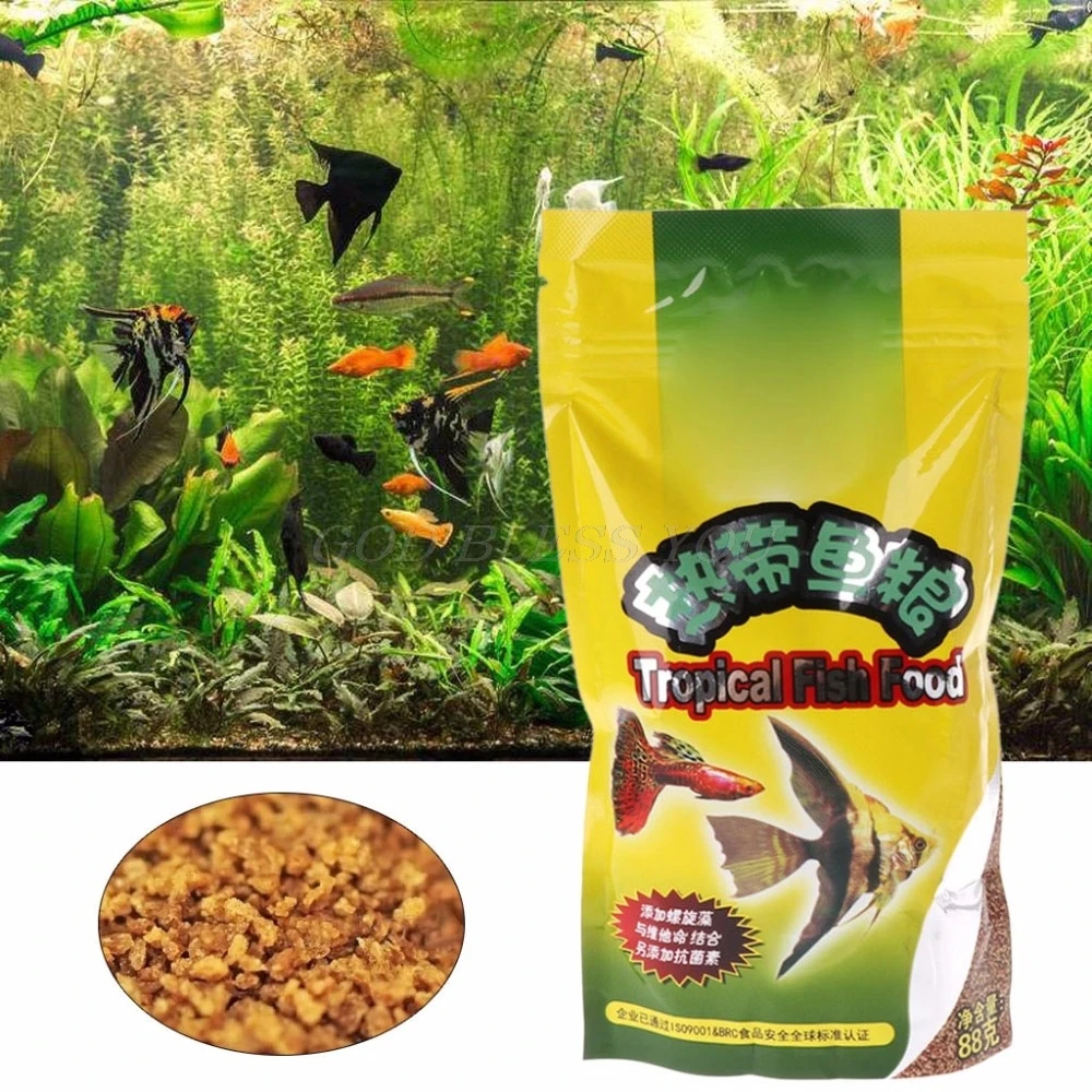 حوض السمك خزان الأسماك الاستوا - مراجعة Aquarium Fish Food وسعره