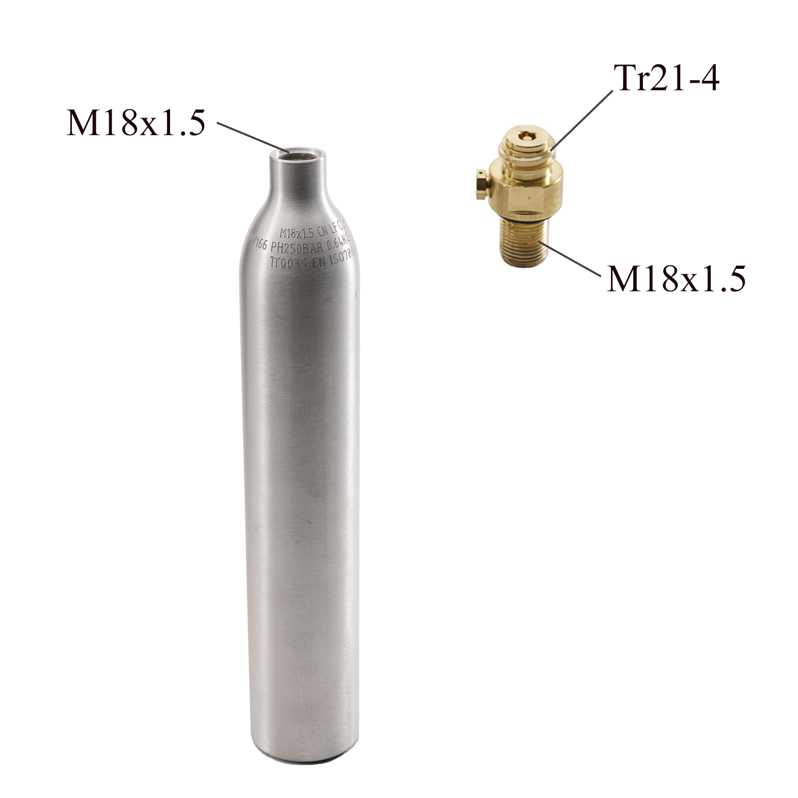 0.6L 0.64 كجم اسطوانة غاز Co2  - مراجعة Aquarium Fish Shark وسعره