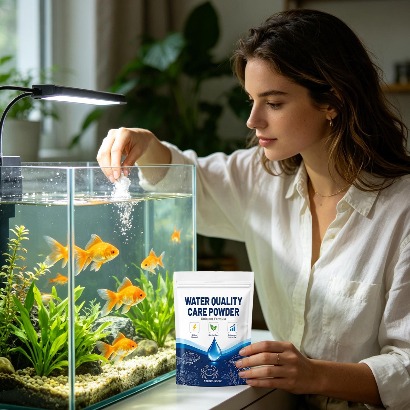 مسحوق تنقية مياه أحواض السمك 1 - مراجعة Aquarium Fish Tank Cleaner وسعره