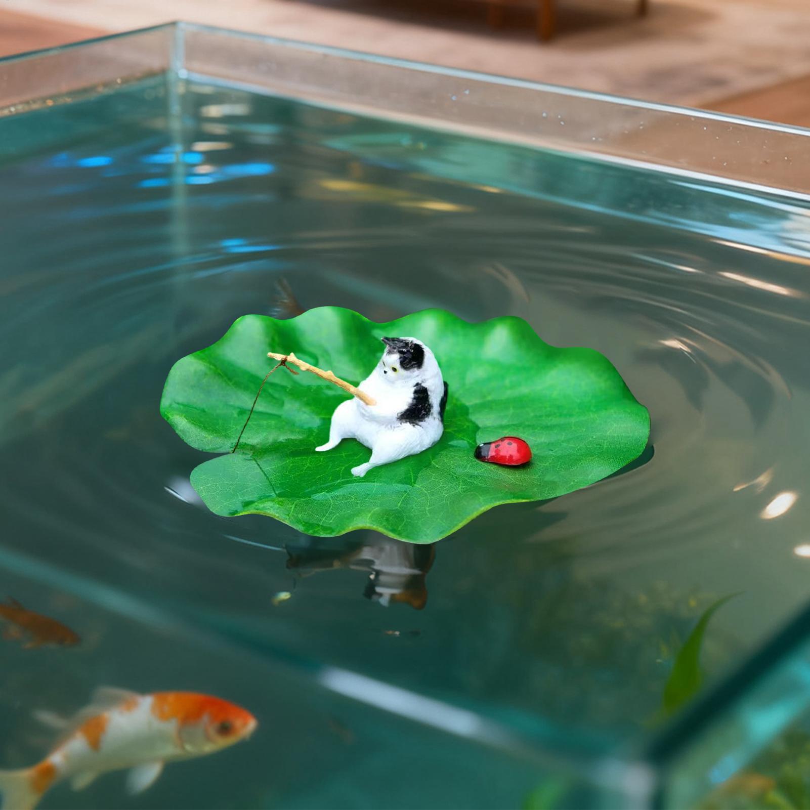 ديكور حوض السمك: نموذج قطة عائ - مراجعة Aquarium Fish Escape وسعره