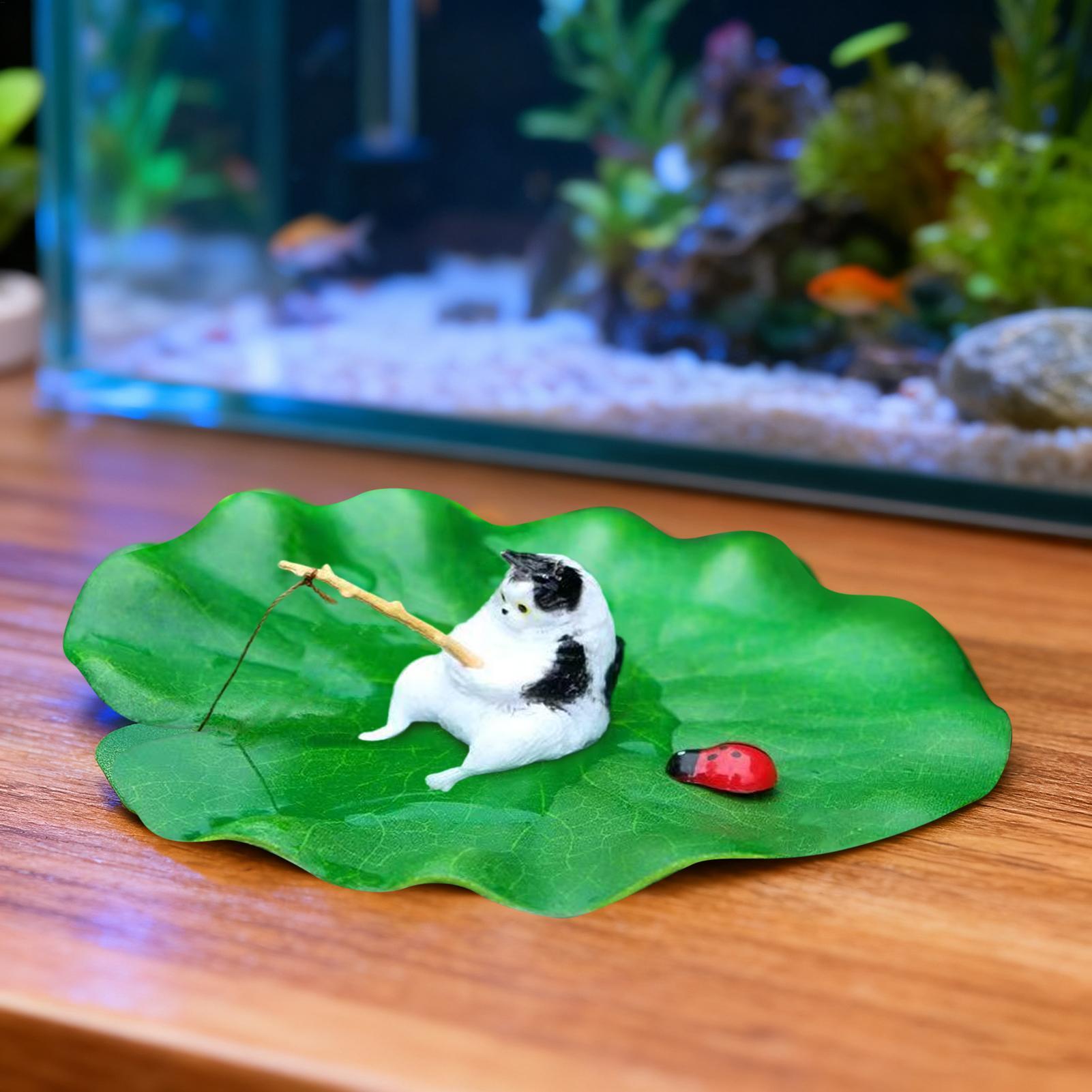 ديكور حوض السمك: نموذج قطة عائ - مراجعة Aquarium Fish Escape وسعره
