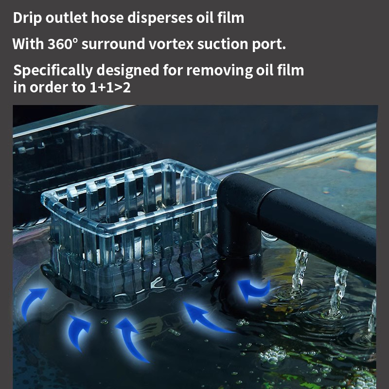 3 واط حوض السمك سطح النفط مقشد - مراجعة Aquarium Fish Waste Collector وسعره