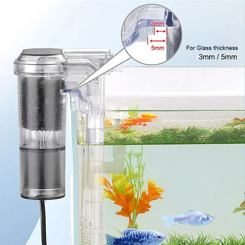 فلتر معلق جديد لخزانات الأسماك - مراجعة Aquarium Fish Waste Collector وسعره