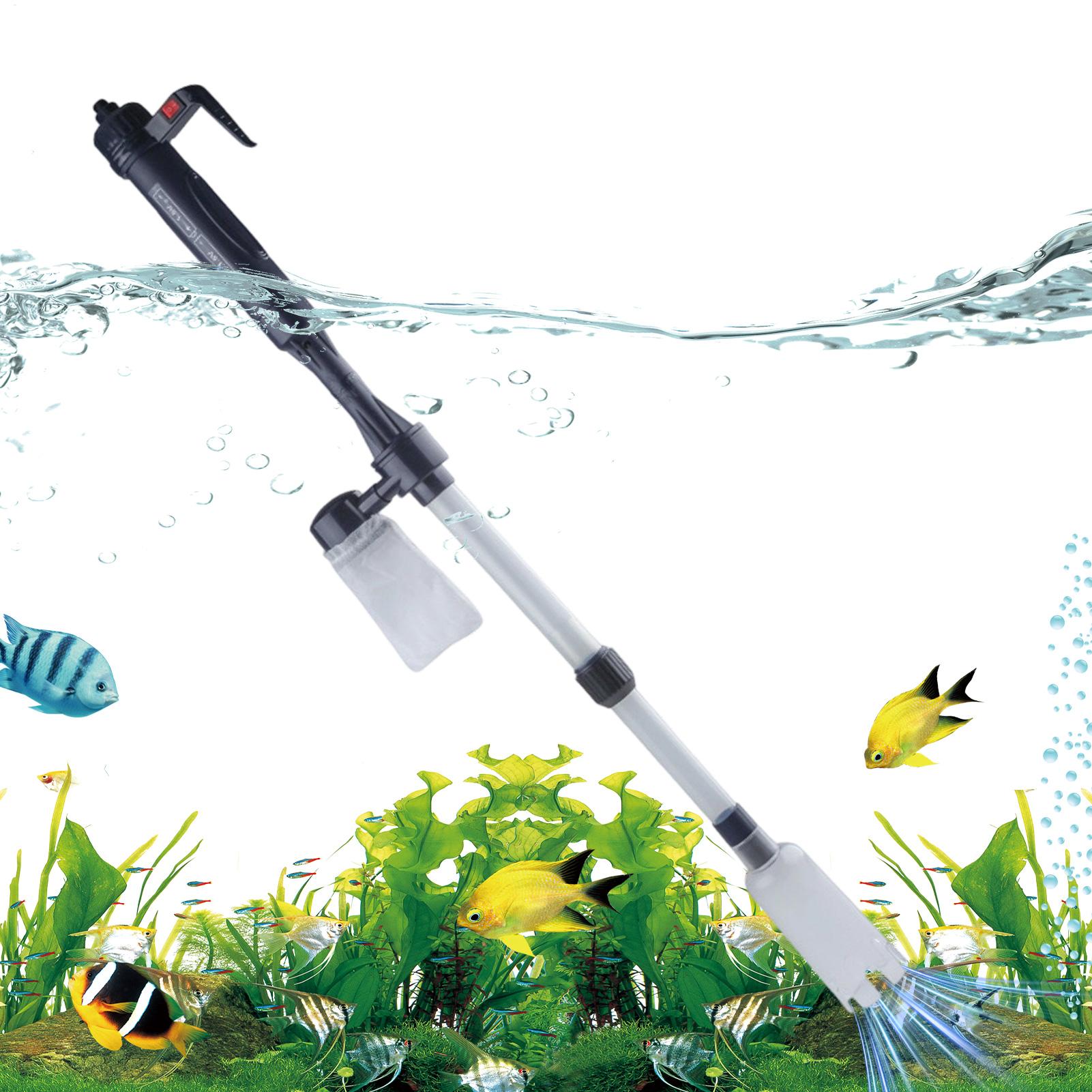 منظف حصى حوض السمك الكهربائي ا - مراجعة Aquarium Fish Tank Cleaner وسعره