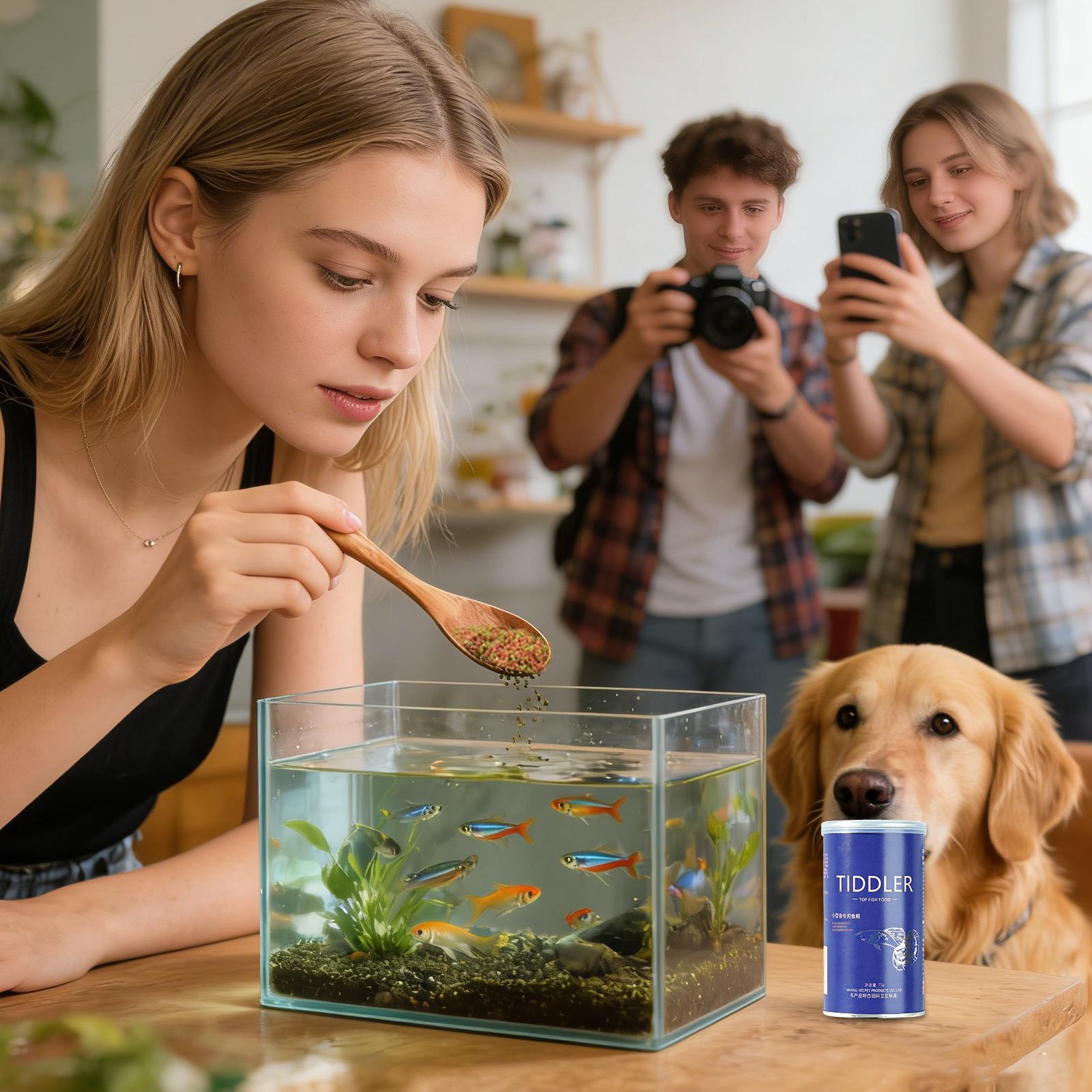 طعام أسماك الزينة، غذاء لأسماك - مراجعة Aquarium Fish Food وسعره