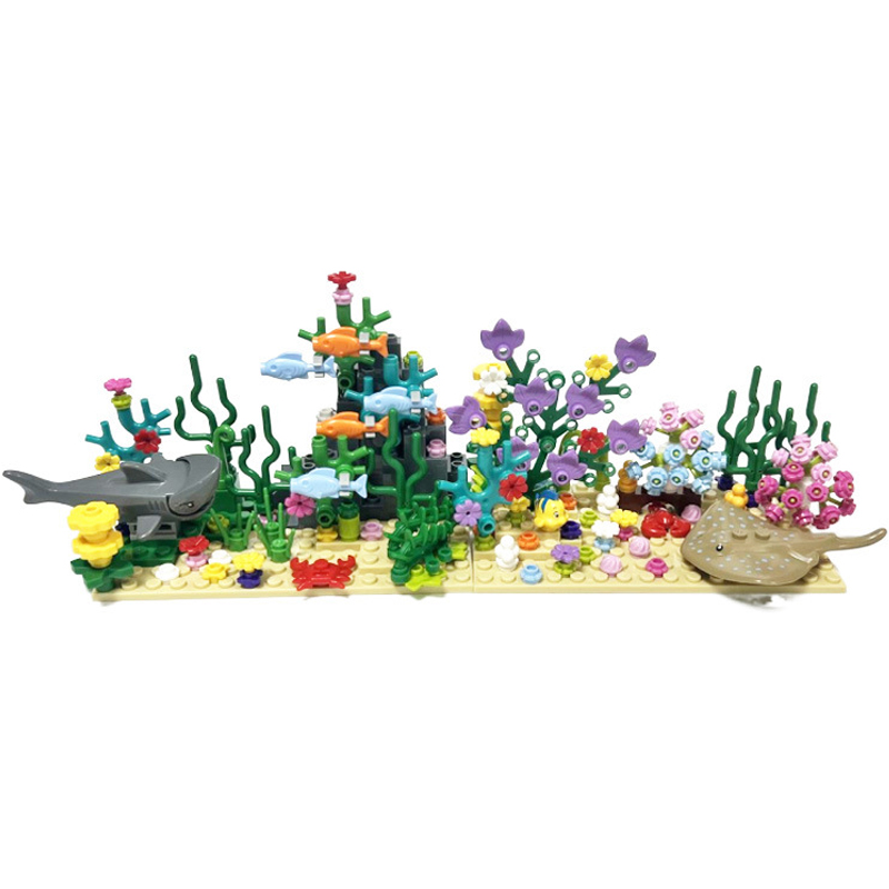 مجموعة مكعبات بناء مدينة MOC:  - مراجعة Aquarium Fish Shark وسعره