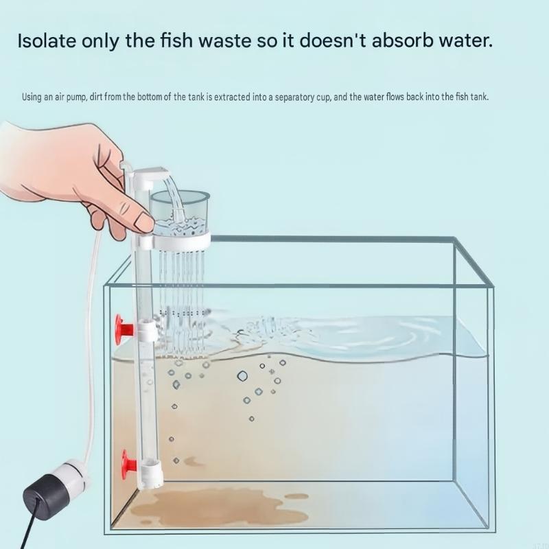 جامع مخلفات أحواض السمك بالهوا - مراجعة Aquarium Fish Waste Collector وسعره